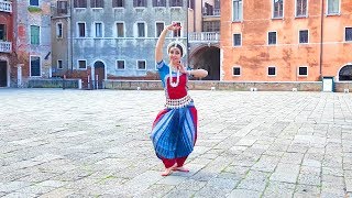 Morning Odissi dance practice in Venice Italy  Shankaravaranam Pallavi [upl. by Areehs559]