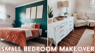 DIY Small Bedroom Makeover on a Budget with Decorating Ideas [upl. by Foskett]