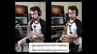 Monsters Inc Theme  Alto amp Tenor Sax Duet [upl. by Lias]