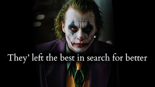 They left the Best in search for Better now let them Search amp Suffer  Joker Speech [upl. by Smoot]