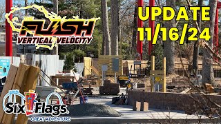 Flash Vertical Velocity Update 111624  Six Flags Great Adventure [upl. by Thedric927]