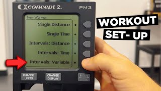 How to Set Custom Workouts on the Concept 2 Rower [upl. by Gracie]