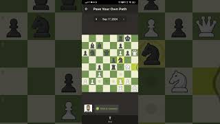 Daily chess puzzle 17 sep chess dailypuzzle [upl. by Eetnwahs287]