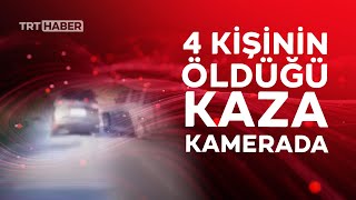 İzmir’de feci kaza kamerada 4 kişi hayatını kaybetti 21 kişi yaralı [upl. by Baun444]