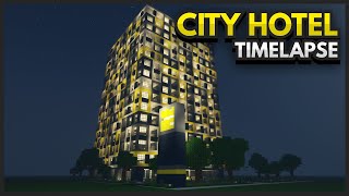 MODERN HOTEL  Minecraft Timelapse With Download [upl. by Akemal]