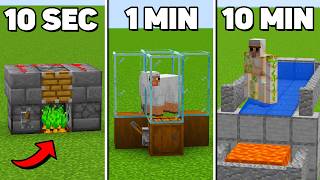 Minecraft Farms in 10 SECONDS 1 MINUTE amp 10 MINUTES [upl. by Enriqueta]