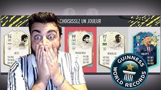 FIFA 20  ON RE TENTE LE WORLD RECORD AVEC LES MEILLEURES ICONES DU JEU [upl. by Krefetz]