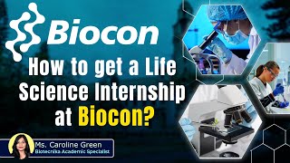 How To Get A Life Science  Biotech Internship at Biocon  Indias Largest Biopharma company [upl. by Macmillan]