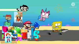 Fifteens Everyone Is Trying To Get The Pizza From SpongeBob Add Round 1 [upl. by Rihat]