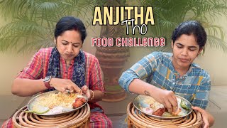 Anjitha tho food challenge rayalaseema foodchallenge youtube [upl. by Basham]