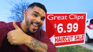 7 GREAT CLIPS HAIRCUT 🔥 HONEST REVIEW  FADE WITH HARD PART [upl. by On]