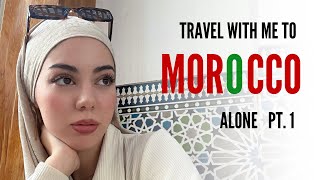 Travel with me to Morocco alone  Tanger city VLOG  part 1 [upl. by Ahsoym834]