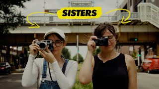 Sisters Shoot Film in Chicago chill photo walk [upl. by Lama]