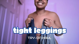 TIGHT LEGGINGS Try On Haul 🌺 Activewear pants  Sorrel B TryOn 🌺Curvy College Girl [upl. by Demaria]