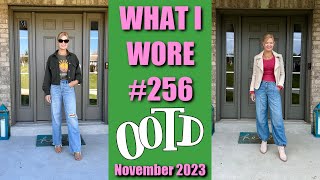 What I Wore 256  OOTD amp What I Kept From Boxes  November 2023 [upl. by Landy607]