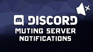 How to MuteBlock Discord Server Notification Spam from the Sidebar  Tutorial [upl. by Kiehl]