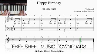 Happy Birthday Easy Piano [upl. by Silvia352]