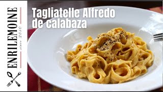 Cómo hacer Tagliatelle Alfredo con Calabaza SAVOIR FAIRE by enrilemoine [upl. by Rhines460]