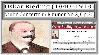 Rieding  Violín Concerto in B minor No2 Op35 [upl. by Navap242]