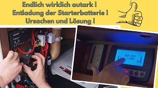 WOHNMOBIL STARTERBATTERIE ENTLÄDT SICH💥LÖSUNG GEFUNDEN [upl. by Bently313]