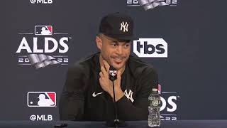 Giancarlo Stanton on ALDS Yankee Stadium [upl. by Eixid]