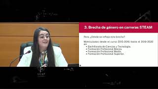 Brecha de género en la elección de carreras STEAM en España  Semana de la Ciencia CyL 2022 [upl. by Dekow]