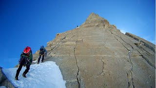 Dent du Geant 4013m dente del gigante 17082014 [upl. by Eedyak152]