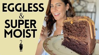 How to make SUPER MOIST VEGAN cake without eggs [upl. by Pamelina]