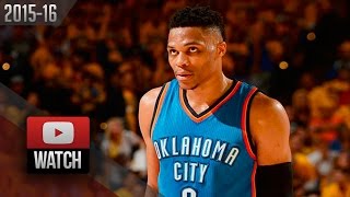 Russell Westbrook Full Game 1 Highlights at Warriors 2016 WCF  27 Pts 12 Ast [upl. by Ahsiemak]