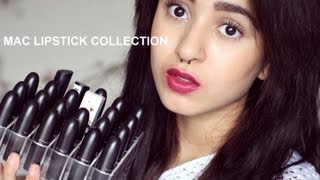 MAC lipstick collection  lip swatches  What I Call Beautiful [upl. by Alaik]