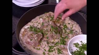 Ossobucco de dinde aux champignons et fromage frais [upl. by Corby174]