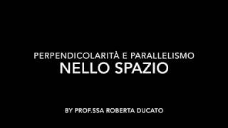 Perpendicolarità e parallelismo nello spazio [upl. by Marget]