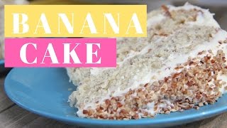 Southern Banana Cake Recipe Homemade [upl. by Novihc142]