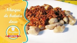 NHOQUE DE BATATA DOCE [upl. by Mcferren334]