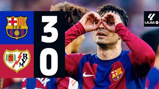 FC BARCELONA 3 vs 0 RAYO VALLECANO  LALIGA 202324 MD37 [upl. by Micheline]