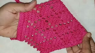 কুশিকাটার গা মাজনী। How to crochet body scrub।।crochet loofa।।কুরুশের গা ঘষা।bath pauf।। [upl. by Dosi]