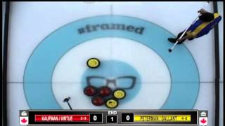 KaufmanVirtue vs PetermanGallant  2016 Canadian Mixed Doubles [upl. by Geminius722]