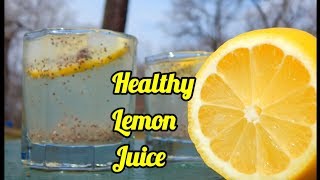 Healthy Lemon Juice  Refreshing Drink for Summer  Chia seeds  naranga vellam recipewelcome drink [upl. by Dynah]