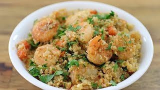 Shrimp Cauliflower Rice Recipe [upl. by Arakaj855]