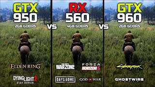 GTX 950 vs GTX 960 vs RX 560  Test In 8 Games [upl. by Nicholle]