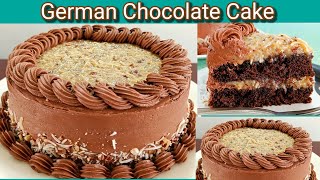 BEST German chocolate cake recipe from scratch  German chocolate cake frosting recipe [upl. by Foy]