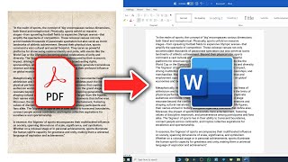 How To Convert Scanned PDF Image Into Editable Text in Word [upl. by Eidolem]