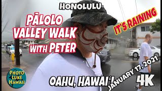 Palolo Valley Walk with Peter January 17 2021 Oahu Hawaii Treadmill Walk [upl. by Anstus]