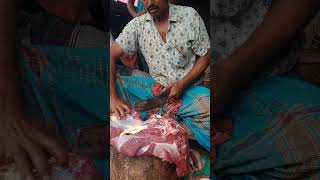 Amazing Ox Meat Cutting Skill By Skillful Butcher In a Village shorts reels best food [upl. by Arahk]