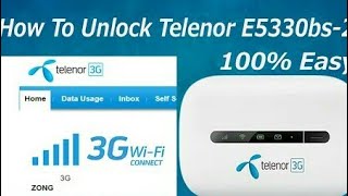 Unlock Zong Telenor Mobilink E5330bs 2 final solution without open 2020 [upl. by Adnoraj]