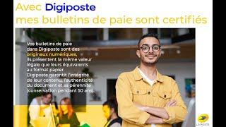 Dématérialisation des bulletins de paie avec DIGIPOSTE [upl. by Yraillih]