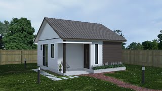 Modern Small Home Spacious 39 sqm 6m x 65m House Design [upl. by Oluas866]