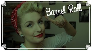 Super Einfache Basic Rockabilly Frisur  Barrel Roll  VINTAGE HAIR TUTORIAL ENGLISH SUBS [upl. by Bigler]