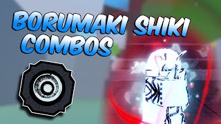 3 BORUMAKI SHIKI COMBOS  Shindo Life [upl. by Tuckie333]