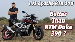 2024 TVS Apache RTR 310 Review  Better Than KTM Duke 250 [upl. by Llaccm]